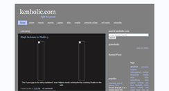 Desktop Screenshot of kenholic.com